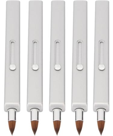 Lip Brush Retractable Portable Soft Makeup Brush Nylon Grey Shell - Buy Online on GoSupps.com