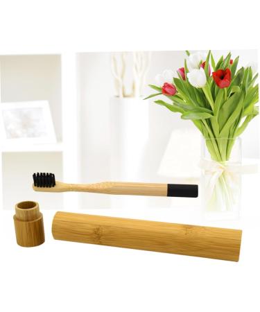 FRCOLOR Bamboo Toothbrush - Eco-Friendly Wooden Bristle Toothbrush for Adults | Sustainable Oral Care - Buy Online on GoSupps.com