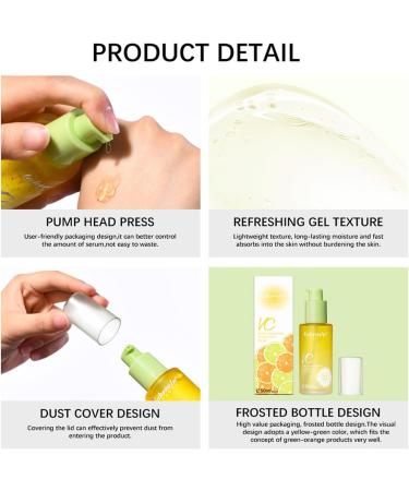 Green Tangerine Vitamin C Serum - Dark Spot Remover Facial Serum - Intensive Dark Circle Relief Hyperpigmentation Anti-Aging and Acne Scars - Brightening Moisturizing Face Serum - Buy Online on GoSupps.com