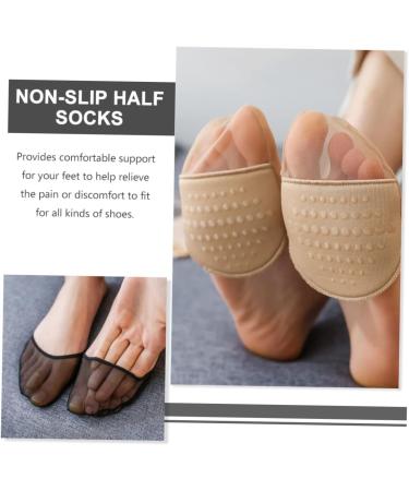 FRCOLOR 25 Pairs No Show Half Socks for Women - Invisible Forefoot Pads for Kitten Heels & Dressy Outfits - Non-Slip Washable Lace Accessories - Buy Online on GoSupps.com