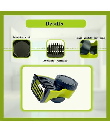 Adjustable Guard Comb for Philips OneBlade QP2520 QP2530 QP2630 QP2620 QP2510 QP2521 Professional Blade Trimmer with 14 Lengths from 0.4-10mm with Skin Protector Body Comb and Cleaning Brush - Buy Online on GoSupps.com