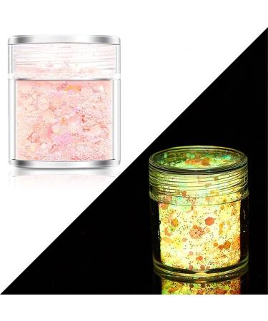 Epoxy Mold Jewelry Glow in The Dark DIY Beauty 24 Colors Nail Art Glitter Luminous Nail Powder Hexagon Sequins Neon Sequins(19) - Buy Online on GoSupps.com