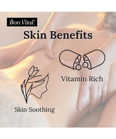 Bon Vital Original Massage Creme - Versatile Massage Foundation for Sore Muscles & Dry Skin Repair - 1 Gallon Jar - International Shipping Available - Buy Online on GoSupps.com