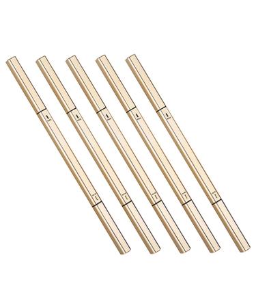 Healifty 5 pi ces Crayon Sourcils Double Embout Stylo Maquillage Imperm able avec Brosse Trac Pr cis et Naturel L ger et Compact pour Voyage