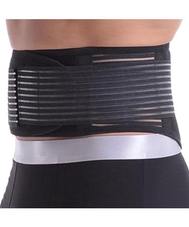 Breathable Waist Protector Ergonomic Back Brace Lumbar Support Belts For Men And Women For Sedentariness Works (Color : Black Size : Length 41inch) Length 41inch Black