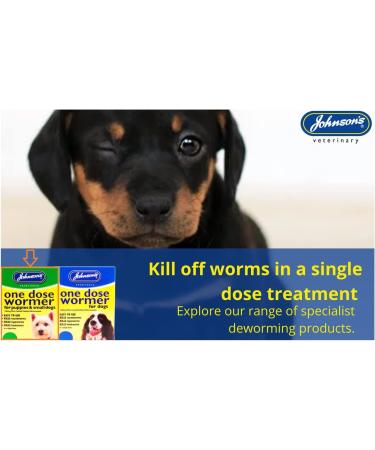 Small upto 6 kg - Johnsons One Dose Easy Wormer Tablet Worming Dogs Dewomer - Buy Online on GoSupps.com