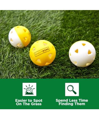 Practice Golf Balls (16-Pack) Limited-Flight Foam Golf Balls to Improve Your Swing - Dent Resistant Yellow Golf Balls Practice - Perfect for Indoors  Basement & Backyard. Perfect for Men and Kids. EVA - Buy Online on GoSupps.com