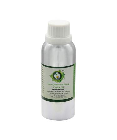 R V Essential Pure Jamaican Black Castor Oil 1250ml (42oz)- Ricinus Communis (100% Pure and Natural Cold Pressed) 42 Fl Oz (Pack of 1)