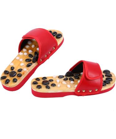 Shop Verdant Touch Reflexology Foot Massage Slippers - Acupuncture Health Care Shoes in Red Size 38 for Ultimate Comfort - Buy Online on GoSupps.com
