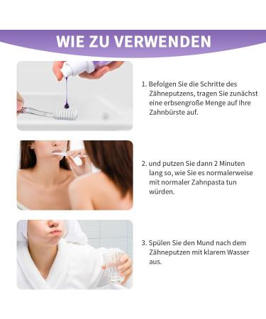 Purple Toothpaste for White Teeth - Advanced Whitening & Stain Removal - Buy Online on GoSupps.com