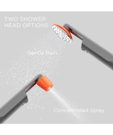 Ivation Portable Camping Shower | Rechargeable Outdoor Shower with Pump, Hose, Bidet Head, and Filter - Buy Online on GoSupps.com