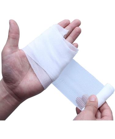 ZJCCTO Medical 24 Bulk Gauze Stretch Bandage Roll 4 Inch x 4 Yards - Premium Cloth Bandage for First Aid Supplies - Buy Online on GoSupps.com