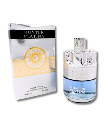 Hunter Platina EDP 100 ml Pour Homme Eau de Parfum 3.4 FL. Oz. Woody Spicy fragrance for men.