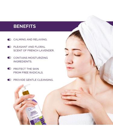 O.trix French Lavender Body Wash - Soothing Shower Gel for All Skin Types | Calming Aromatherapy with Natural Ingredients | Unisex 290ml - Buy Online on GoSupps.com