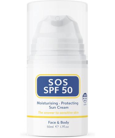 SOS SPF 50 Sun Cream 50ml - Ultimate Sun Protection for Your Skin - Buy Online on GoSupps.com