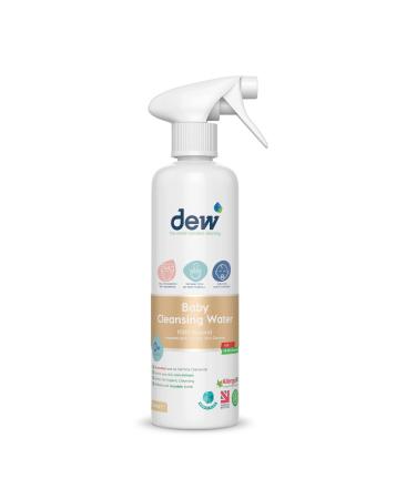 Dew Baby Cleansing Water: 100% Natural Antibacterial Baby Sanitiser Spray | Hypoallergenic Sterilising of Hand Bum Face Dummy & Safe if Ingested Cleans Skin Before Applying Nappy Rash Cream 500ml