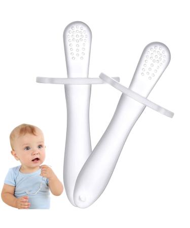 IUFDGHN New Type of Dental Ring Toy Toothbrush Baby Teeth Care Tool Silicone (x2 Pieces)