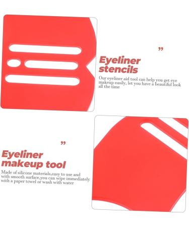 MAGICLULU Eyeliner Make up Mascara Applicator Guard Make up Tools for Eyes Silicone Eye Make up Tools Eyeliner Applicator Tool Eyeliner Guard Makeup Tools Make up Aid Tools 10.3x3.8cm Red - Buy Online on GoSupps.com