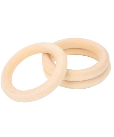 10 Pack Wooden Teething Rings 2.6 Inch - Unfinished Natural Wood Circles for Babies - No Paint Circles (Madera Color) - Buy Online on GoSupps.com