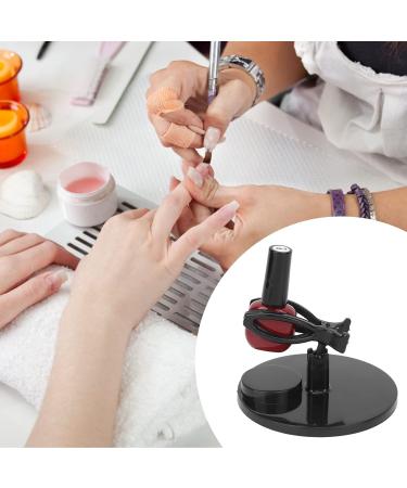 Nail Polish Bottle Holder Stand with Tilter Function Anti-Spill and Prevent Fall Off Nail Gel Fixing Clip for Manicure Painting (Wide Base)(Black) - Buy Online on GoSupps.com