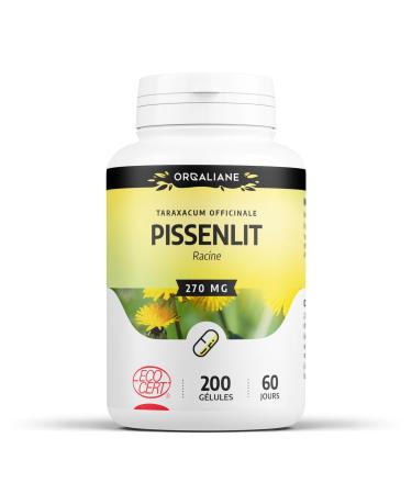 Dandelion Root 270 mg - 200 Capsules - Ecocert Certified