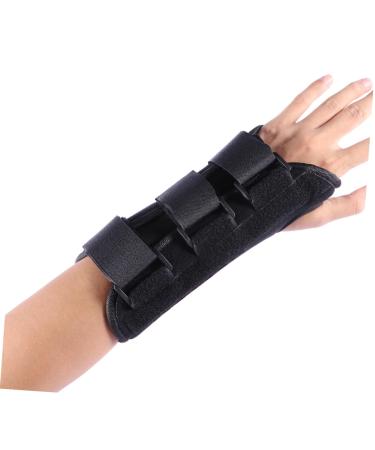 Buy Left Black Wrist Support Brace & Splint - Fixed Sleeve for Pain Relief | International Shipping Available - Buy Online on GoSupps.com