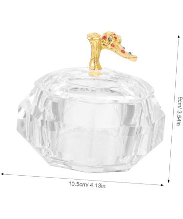 Healeved Glass Nail Cup Nail Dish Bowl Nail Cups Nail Art Tools Dappen Dish Glass Dish for Acrylic Nails Nail Dish Cup Nail Dish with Lids Acrylic Nail Supplies Thicken Metal Saucer Cup - Buy Online on GoSupps.com