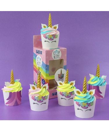 PME Unicorn Cupcake Decorating Kit with Fun Edible Toppers (Pack of 2) - Buy Online on GoSupps.com
