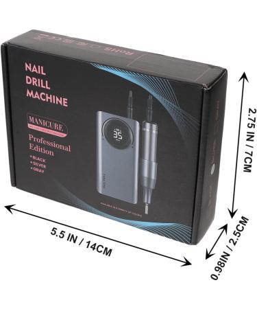 Nail Polisher Acrylic Nails Gel Polisher Grinder Nail Art Gel Mini Nail Files Trimmer Nail Drill File Nail Polish Pen Manicure Tools Manicure Polisher Dog Abs Glass Suit Natural 14X7X2.5CM Grey - Buy Online on GoSupps.com