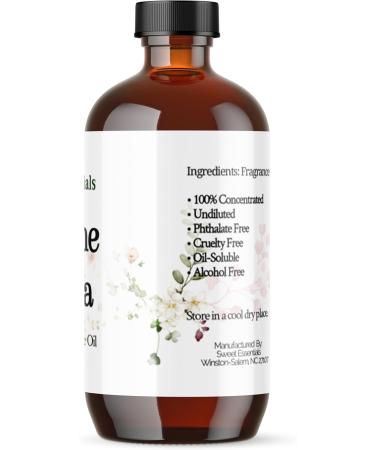 Jasmine Vanilla 4oz Premium Fragrance Oil Aromatherapy Diffuser Crafts Soap Home Scents Bath & Body DIY Parfum and Much More. Versatile and Long-Lasting - Buy Online on GoSupps.com