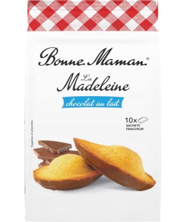Bonne-Maman 10 Pure Butter Madeleines with Milk Chocolate 300 g Bag - Buy Online on GoSupps.com