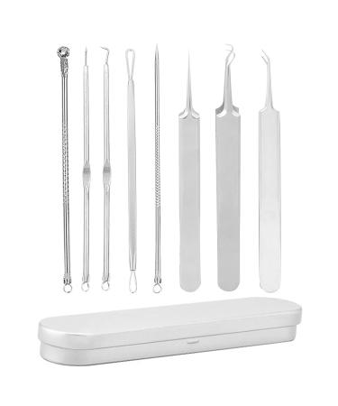 8 Pieces Tweezers Blackhead Remover Tool Acne Blackhead Remover Acne Needle Blackhead Remover Set