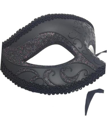 minkissy Eye Mask Masquerade Costume Party Black Outfit Male and Female Mask Party Mask Stand Out Mask Halloween Costumes Eye Wedding Dreses Black Costume Mask Men and Women Prom - Buy Online on GoSupps.com