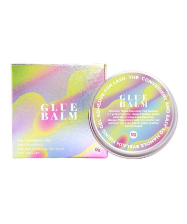 Lash Lift Glue Balm - Ultra-Fast Bonding Eyelash Perm Solid Glue 12g Eyebrow Perm Glue Balm Non-irritating Lifting Lash Wax Fixing Glue for Wedding Travel Hersil