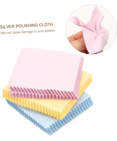 SEWOART 60pcs Microfiber Screen & Eyeglasses Cleaning Cloth - Silver & Gold Wiping Cloths for Lenses Jewelry and Electronics - Buy Online on GoSupps.com