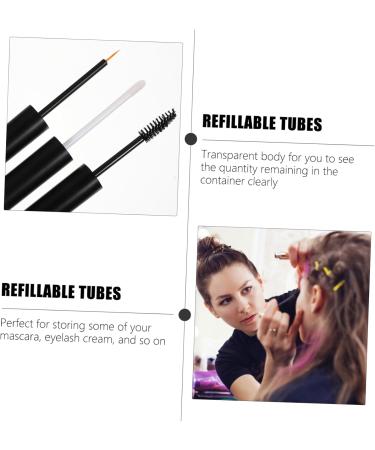 Beatifufu 6pcs Eyeliner Eyelash Bottle Eyelash Cream Bottle Clear Eyelash Mascara Transparent Mascara Plastic - Buy Online on GoSupps.com