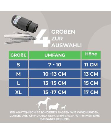 NATURE PET Premium - Dog Carpal Splint/Dog Brace/Front Legs - Grey - L - Buy Online on GoSupps.com