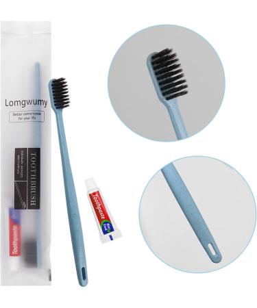 Disposable Toothbrush Set for Hotels & Travel - Individually Packaged 4 Colors | Zahndrossel - Practical & Tender (Pack of 52) - Buy Online on GoSupps.com
