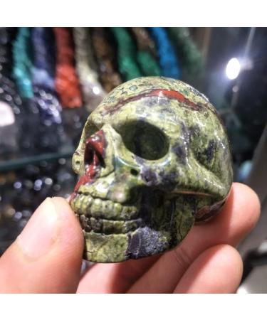 Natural Magic Beautiful Natural Dragon's Blood Stone Hand-Carved Skull As Gift Full of Texture - Buy Online on GoSupps.com