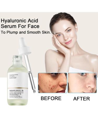 Hyaluronic Acid 2% + B5 Skincare Serum Hyaluronic Acid For Face Hydrated Hyaluronic Acid Serum for Face to Plump and Smooth Skin Skin Care Face Serum for Women & Men(30ml) - Buy Online on GoSupps.com