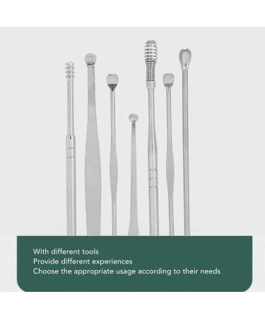 Spiral Head Earwax Pick Set - Stainless Steel Earwax Cleansing Kit for Home Use | Portable & Versatile Tools for Family - Buy Online on GoSupps.com