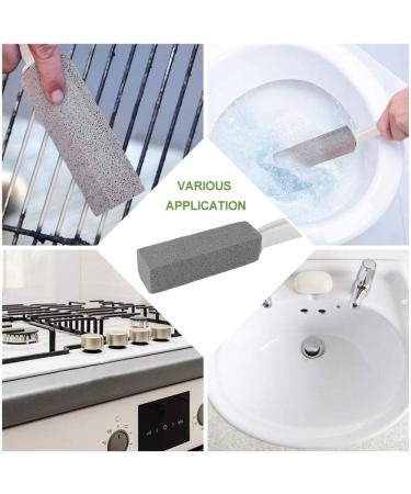 Voarge 2-Piece Cleaning Brush Set for Stones & Tiles - Foot Care Toilet & Salt Cleaning Brush for Kitchen Bathroom & Spa - Buy Online on GoSupps.com