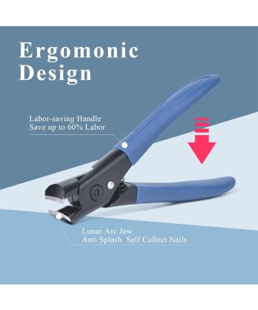 KADS Nail Clipper Heavy Duty Toe Nail Cllipper Set for Thick Nails Anti-Splash Finger Nail Clippers with Nail File (Blue) - Buy Online on GoSupps.com
