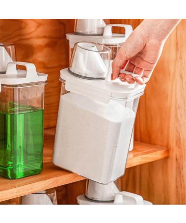 Washing Powder Container Household Detergent Box Laundry Detergent Powder Measuring Cup Storage Bucket(S) - Buy Online on GoSupps.com
