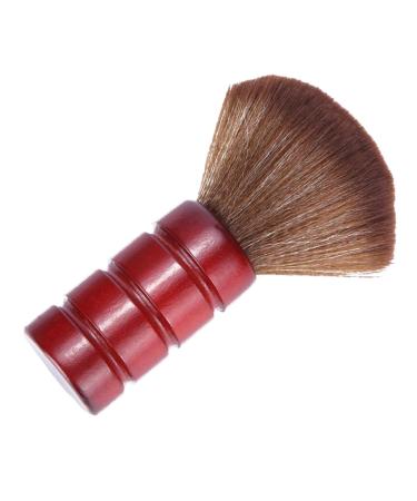FOMIYES Neck Duster Neck Brush Barber Face Duster Fiber Neck Tool Haircut Brush Neck Cleaning Brush Barber Hair Brush Barber Neck Brush Neck Dust Brush Sweep Bamboo Broken Hair Red
