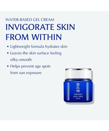 SEKKISEI Cream - Lightweight Water-Based Hydrating Gel Cream | 1.4 oz - International Shipping Available - Buy Online on GoSupps.com