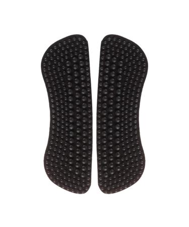 Massage Silicone Insoles Shoe Cushion Heel Insert Foot Protection Non-Slip Black 5 mm