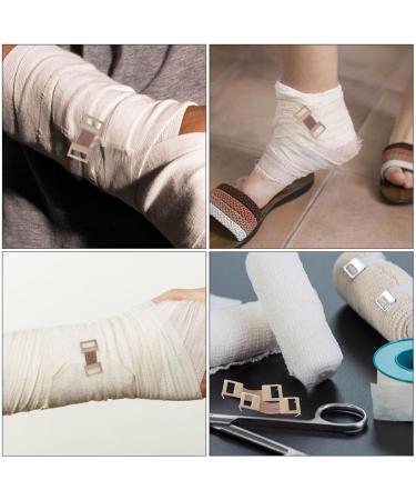 Elastic Bandage Clips - 100pcs Stretch Metal Clasps for Secure Bandage Fixing | Replaceable Wrap Fasteners - Buy Online on GoSupps.com