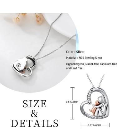 Chenghong 925 Sterling Silver Dog Chain Necklace with Crystals - Perfect Gift for Dog Lovers - Buy Online on GoSupps.com