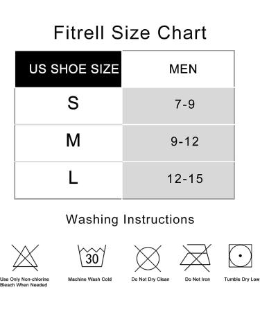 FITRELL Men's Ankle Running Socks 6-Pack - Low Cut Cushioned Athletic Sports Socks - Black+Gray - Size 9-12 - Buy Online on GoSupps.com